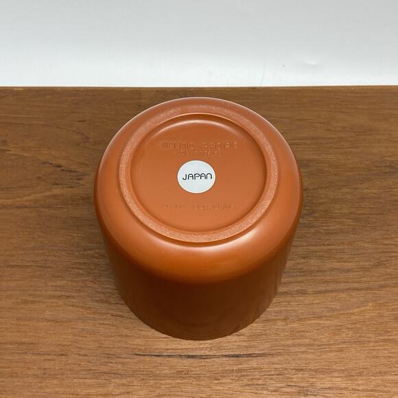 Vintage Modernist Orange Lidded Canister Don Dame Design by Trend Pacific Japan - Picture 6 of 9